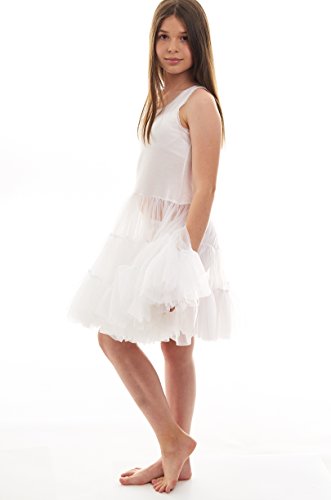 Candyland Petticoat Dress for Girls (White, Size 10) Candyland Petticoat Dress for Girls (White, Size 10)